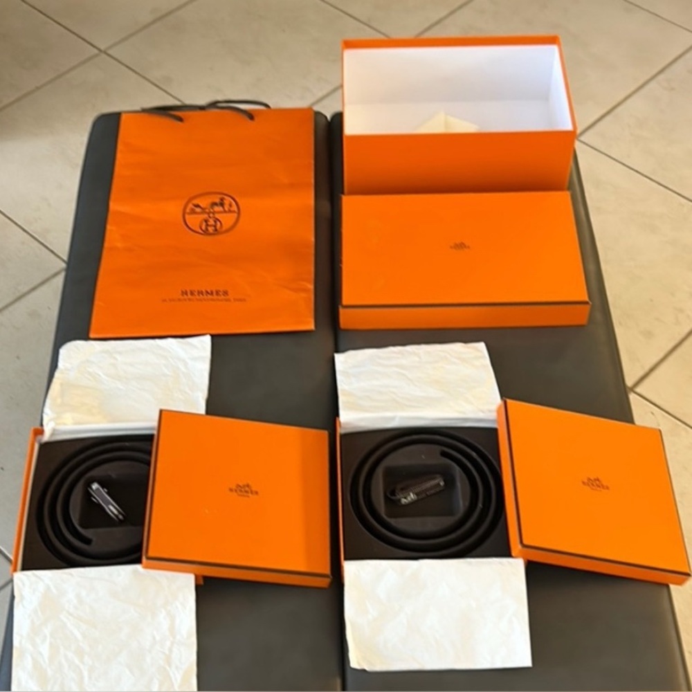 Assortment of Hermes boxes